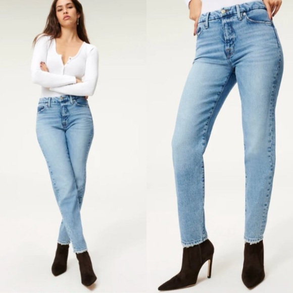 Good American The Weekender Jean in Blue864 Womens Size 4 / 27 - Picture 1 of 9